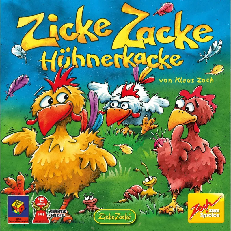 Zicke Zacke Chicken Cha Cha Cha, galda spēle, gada bērnu spēle 1998