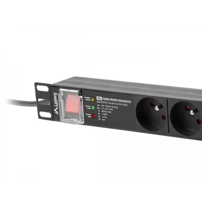 Strāvas sadales bloks PDU Lanberg PDU-PRO-07E-0200-BK