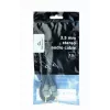 Audio kabelis Gembird 3,5 mm vīr.–vīr., 1,5 m, zeltīti kontakti, melns