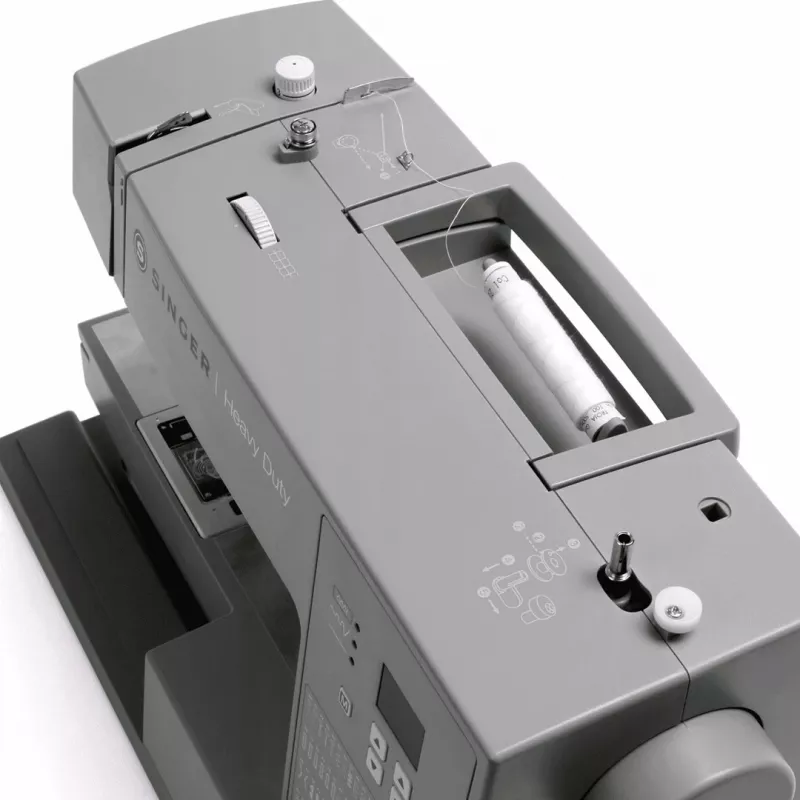 SINGER automātiskā šujmašīna HD6605 — elektriskā, 1 soļa pogcaurums, brīvroka, pelēka, 6 kg