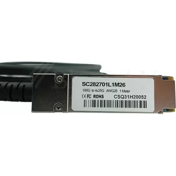 CBO InfiniBand kabelis CAB-Q28-S28-3M-BL QSFP28 uz 4×SFP28, garums 3 m, zils