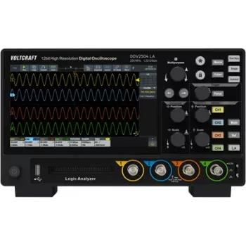 Voltcraft DOV2504 LA digitālais osciloskops 250 MHz 4 kanāli 1,25 GSa/s 100 Mpts 12 biti (VC-16753955)