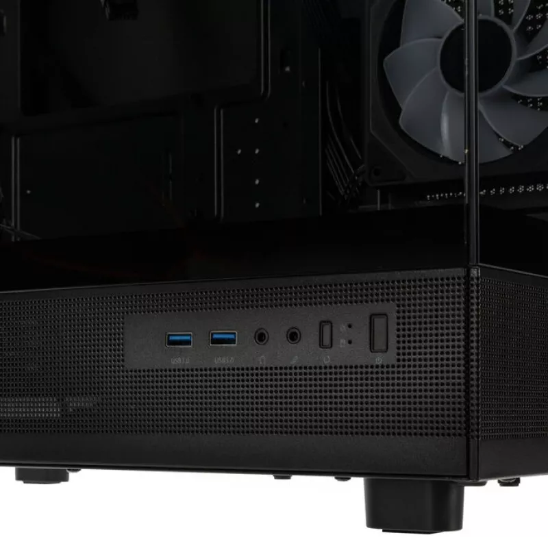 GSI SmartAssembly ARGB stikla Micro-ATX korpuss - 650W
