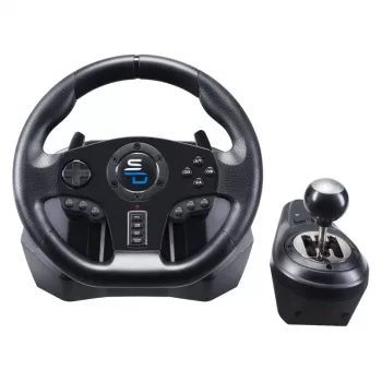 Stūre + pedāļi Subsonic GS850-X melna 270° rotācija USB