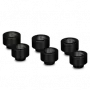 Thermal Grizzly DeltaMate Extender MF10 – ūdens dzesēšanas savienojums, melns, 6 gab. (TG-DM-FIT-6006)