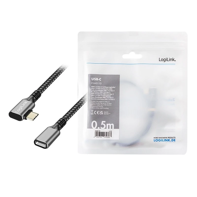 USB3.2 Gen2 Type-C uz USB-C/F, PD, AV, 0,5m