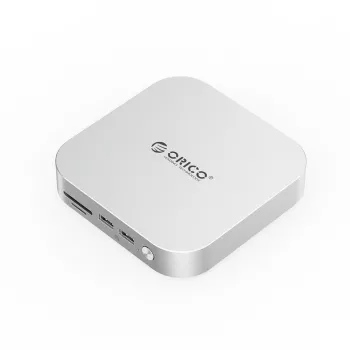 M.2 NVMe slota adapteris ORICO M49P-EU-SV-BP — USB-C 10 Gbps, metāla korpuss