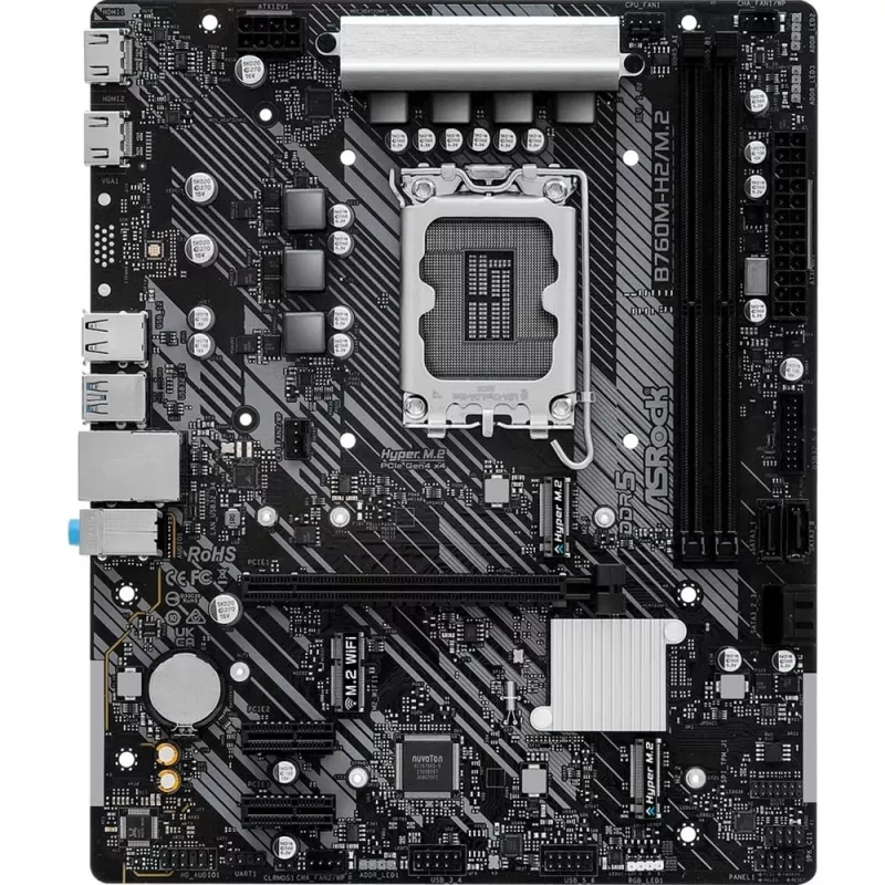 ASRock B760M-H2/M.2 DDR5 LGA1700 Micro-ATX mātesplate