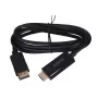 SAVIO video kabeļa adapteris DisplayPort uz HDMI Type A CL-56, 1,5 m, melns