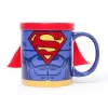 Thumbs Up Superman Mug with Cape, viens dizains, 0,25 l, Zila, Sarkana, Keramika, Silikons, Universāls, 1 gab.