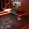 Maclean NanoRS spēļu galds ar monitora plauktu, maks. 50 kg, augstums 850 mm, melns RS170, spēļu galds, melns