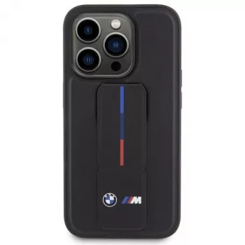 BMW | BMHCP15X22GSLK | Aizmugurējais vāciņš | Apple | iPhone 15 Pro Max | TPU, PC, Eko-āda | Melns