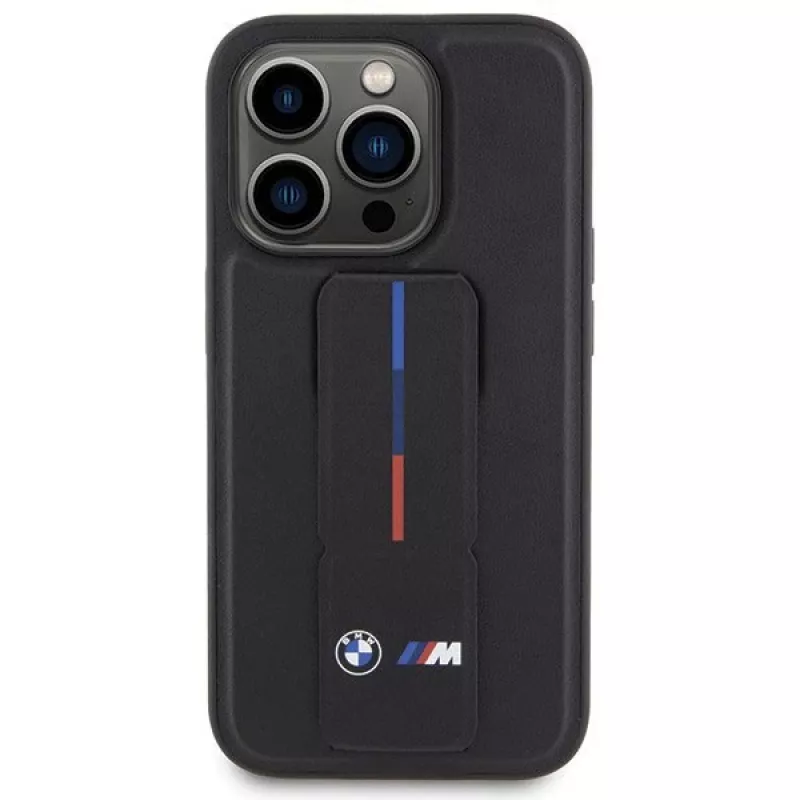 BMW | BMHCP15X22GSLK | Aizmugurējais vāciņš | Apple | iPhone 15 Pro Max | TPU, PC, Eko-āda | Melns