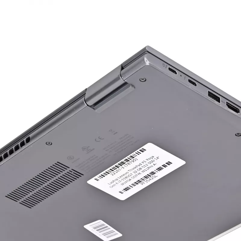 LENOVO ThinkPad X1 Yoga Gen.6 i7-1185G7 32GB 512GB SSD 14 WUXGA(skāriens) Win11pro USED US QWERTY Lietots