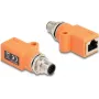 DeLOCK 60617 kabeļa savienotāja adapteris M12 RJ45 violets