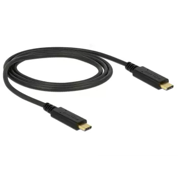 USB kabelis DeLOCK 85531 USB 3.2 Gen 2 1m USB C melns