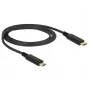 USB kabelis DeLOCK 85531 USB 3.2 Gen 2 1m USB C melns