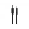 Goobay | USB-C uzlādes un sinhronizācijas kabelis (USB-A > USB-C) | 38675 | Melns | RJ-45 | RJ-45 90°