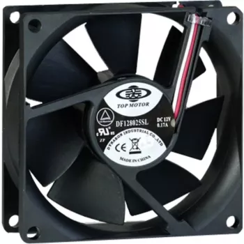 Inter-Tech 88885181 datora dzesēšanas komponents datora korpusa ventilators 8 cm melns (88885181)