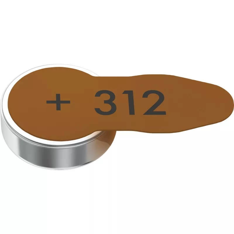 Vienreizēja baterija Varta 312 PR41 Cinka-Gaiss 3,45 mm 7,8 mm 0,5 g