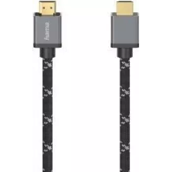 Hama 00205239 HDMI kabelis 2 m HDMI Type A (Standard) melna, pelēka