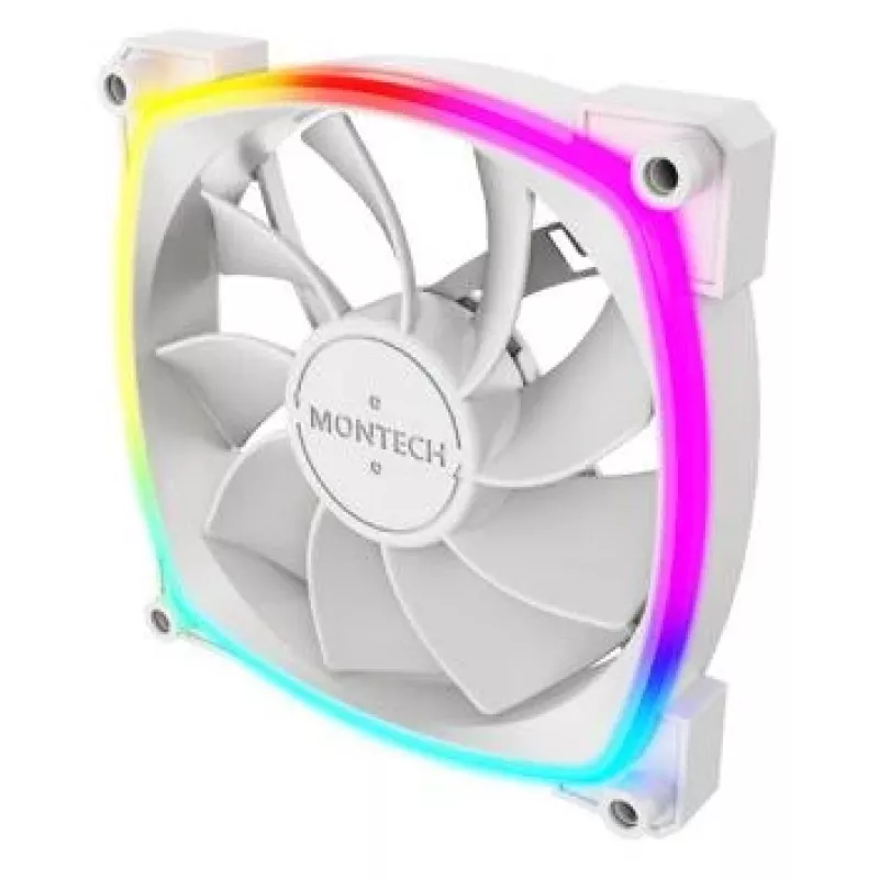 Montech RX120 PWM datora korpusa ventilators 12 cm Balts 3 gab.
