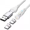 USB kabelis 4smarts 541236 USB 2.0 1.8 m USB C Balts