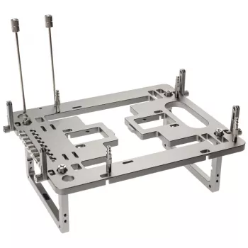 Streacom benchtable BC1 Mini V2 titan — kompakts testēšanas galds ar ATX saderību