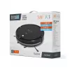 Robot vacuum cleaner TEESA Smart VAC 2 — apaļš, melns, 1000 Pa sūkšanas jauda, 9,6V/2000mAh Li akumulators, 0,2 L putekļu kaste, Wi‑Fi, automātiska atgriešanās