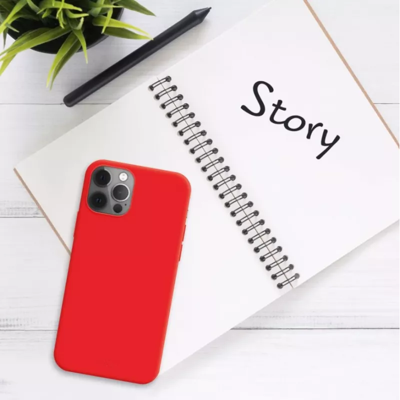 Fixed Story | Aizmugures vāciņš | Apple | iPhone 16 Plus | Gumijots | Sarkans