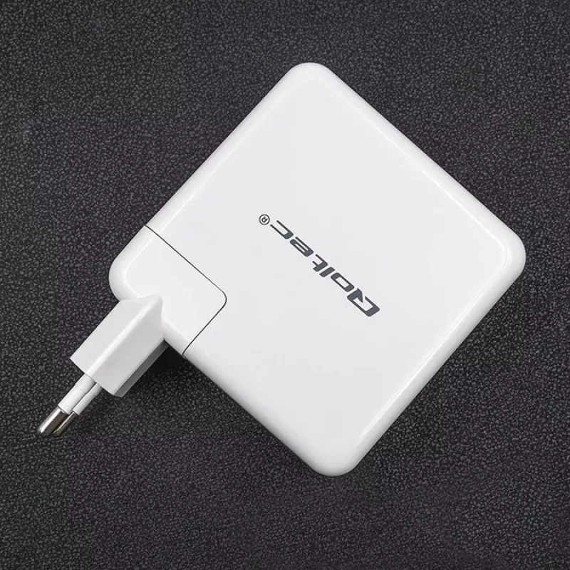 Qoltec GaN lādētājs FAST 108W | 5-20V | 3-4.7A | USB C | Balts
