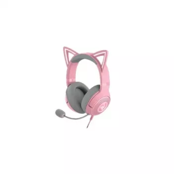 Vadu austiņas, kas novietojamas uz auss Razer RZ04-04730200-R3M1 — cirkumaurālas, 1,3 m kabelis, 353 g, rozā