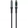 USB kabelis 4smarts 541438 USB4 Gen 2x2 1,5 m USB C melns pelēks
