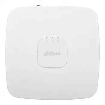 Tīkla video reģistrators DAHUA NVR2108-I2 — 8 kanālu NVR, maks. 4096×2400, SATA III līdz 10 TB, 1U, balts