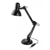 Galda lampa ESPERANZA AVIOR E27 12W LED, melna, regulējams augstums, elastīga svira, E27 ligzda