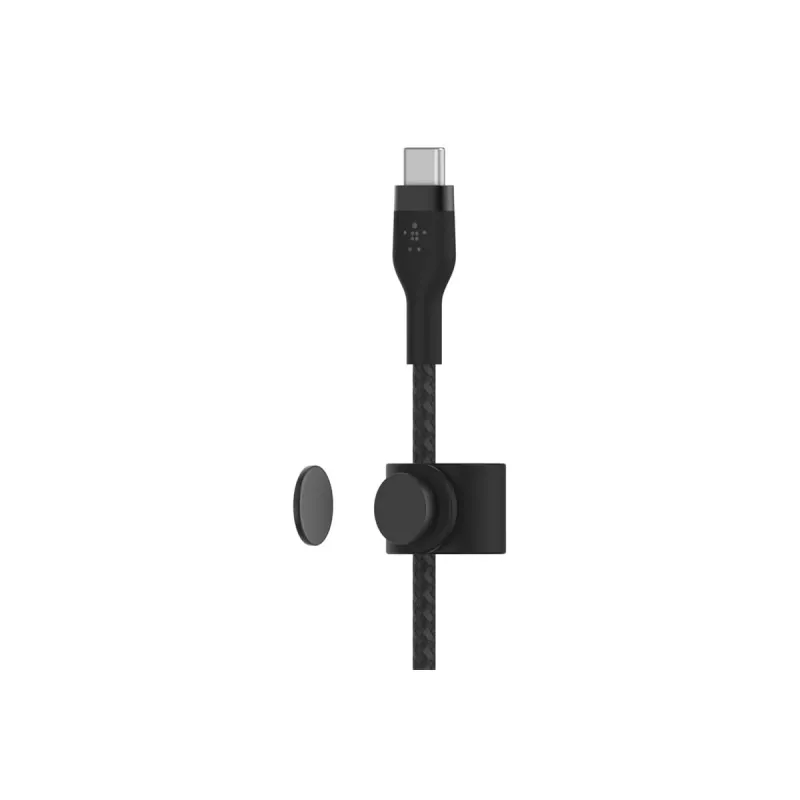 Kabelis BoostCharge USB-C/USB-C pīts silikons 2 m, melns