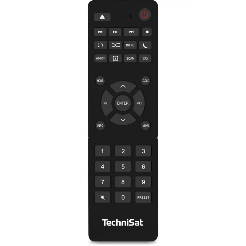 TechniSat DigitRadio 370 CD BT - Audiosistēma - 2 x 5 vati - Melna