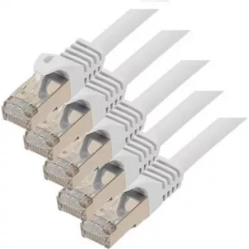 Tīkla kabelis ShiverPeaks 75512-W-SET5 Cat7 S/FTP RJ45-RJ45 2m Balts