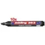 Marker Edding 363 Chisel tip Melns