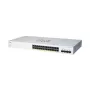 Pārvaldīts L2 Gigabit PoE komutators Cisco CBS220-24FP-4G — 24x Gigabit RJ-45, PoE, 56 Gbps, MAC 8192, montējams statnē