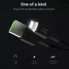 Lightning–USB-A kabelis zaļa Cell KABGC12, 2 m, Lightning – USB A, melns