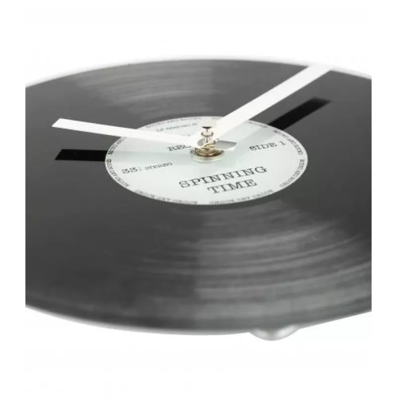 NeXtime pulkstenis 5163 Little Spinning Time, Ø20 cm, Siena, Melns