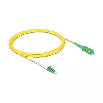 DeLOCK 83865 InfiniBand optiskās šķiedras kabelis 5 m LC SC OS2 dzeltens