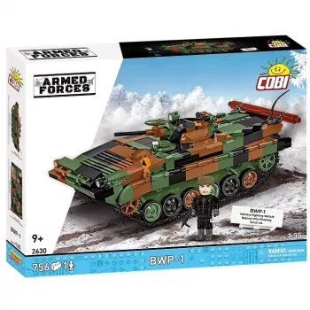 Bloku komplekts Cobi Armed Forces BWP-1 2630 — Polijas/Ukrainas amfībijas kājnieku kaujas mašīnas modelis
