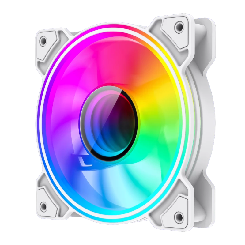 Gamemax | Datora ventilators | DUAL RING INFINITY | Balts