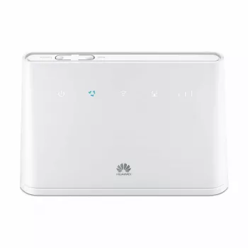 Bezvadu galda maršrutētājs HUAWEI B311-221 Vienas joslas 2.4 GHz Wi‑Fi 4 (802.11n), Gigabit Ethernet, 4G LTE, SIM slots, RJ-11, 12V 1A, balts