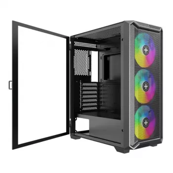 Korpuss|XILENCE|ATX/micro ATX/Mini-ITX|Melns|Midi Tower|PC|XG161