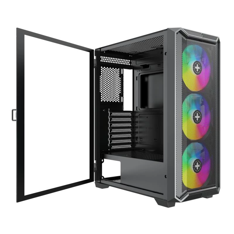 Korpuss|XILENCE|ATX/micro ATX/Mini-ITX|Melns|Midi Tower|PC|XG161