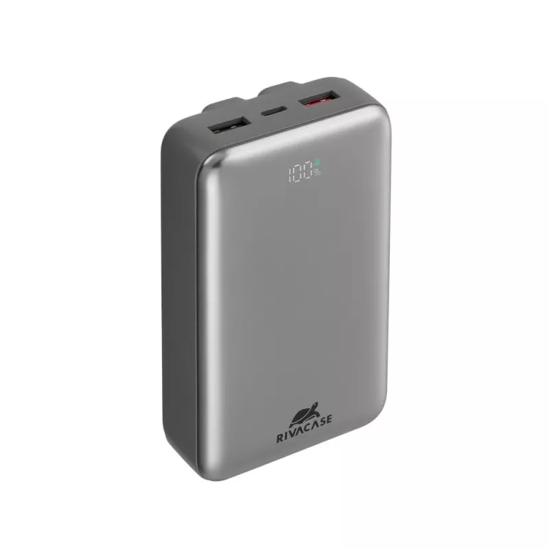 Ārējais akumulators Rivacase VA2612 — 20000mAh pārnēsājams USB lādētājs ar vairākiem USB portiem