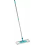 Leifheit mops 55210 Microfiber pelēka Turquoise – plakans mikrošķiedras mops grīdu tīrīšanai